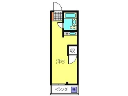桜コーポ(ワンルーム/3階)の間取り写真