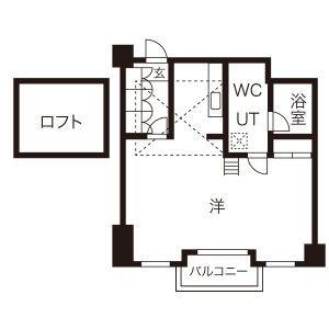 シャトーヨサミ(ワンルーム/6階)の間取り写真