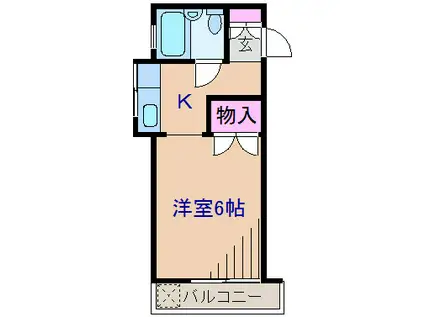 セトア篠原(1K/1階)の間取り写真