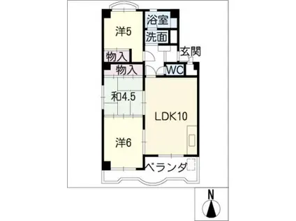 ボックスエイト(3LDK/2階)の間取り写真