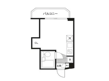 ワコー第2マンション(ワンルーム/5階)の間取り写真