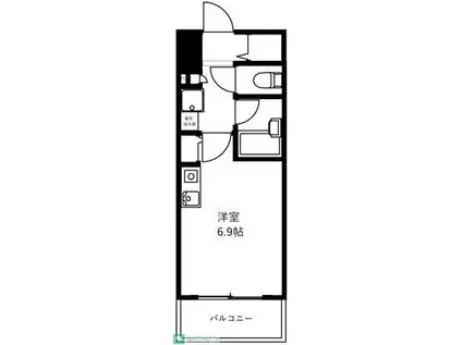 アンセラジオ新越谷(ワンルーム/8階)の間取り写真