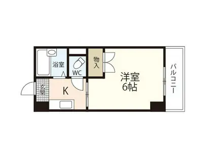 F-STYLE NAMIKI-DOHRI (1K/5階)の間取り写真