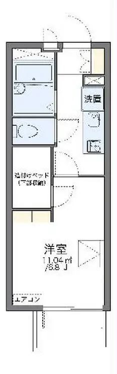レオパレスエムズ柏 3階階 間取り