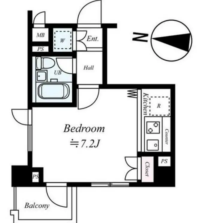 ルーブル錦糸町 7階階 間取り
