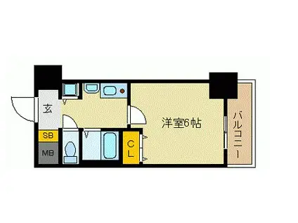 プレサンス名古屋STATIONザ・シティ(1K/10階)の間取り写真