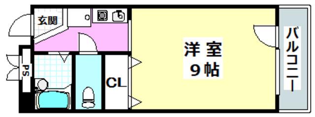 GI-ZII(1K/3階)の間取り写真