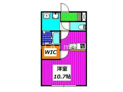 SQUARE出水(ワンルーム/1階)の間取り写真