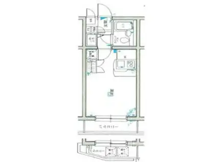ワコーレ等々力II(ワンルーム/2階)の間取り写真
