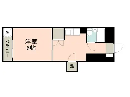 皐月マンション天文館(1K/3階)の間取り写真