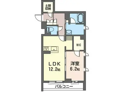LE BLANC (1LDK/3階)の間取り写真