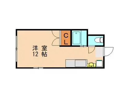 NO.5プチパレット中井(ワンルーム/1階)の間取り写真