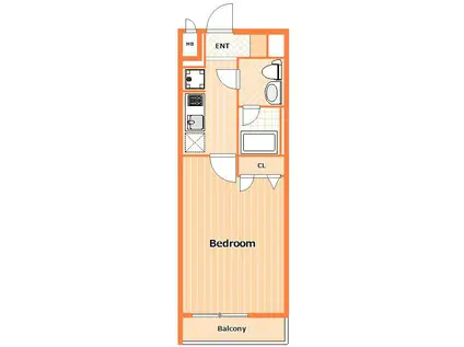 SHOKEN RESIDENCE 横浜生麦II(1K/5階)の間取り写真