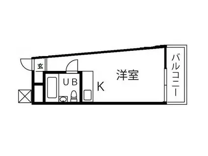 フォンテーヌ新丸子(ワンルーム/2階)の間取り写真