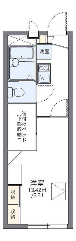 レオパレス安信町四九番地(1K/1階)の間取り写真