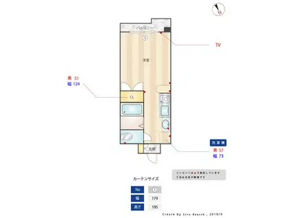 シャルマンローズ博多駅東(ワンルーム/11階)の間取り写真