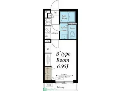 グレイス幕張II(1K/1階)の間取り写真
