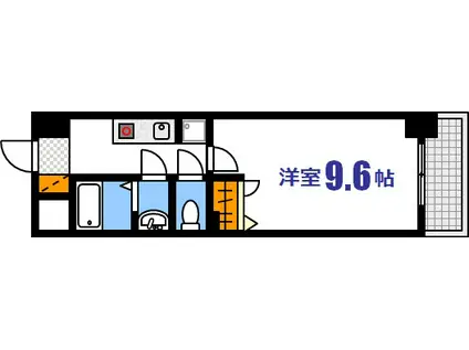 第19友建ビル(1K/7階)の間取り写真