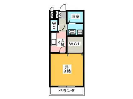 RECENTE SAKAE(1K/1階)の間取り写真