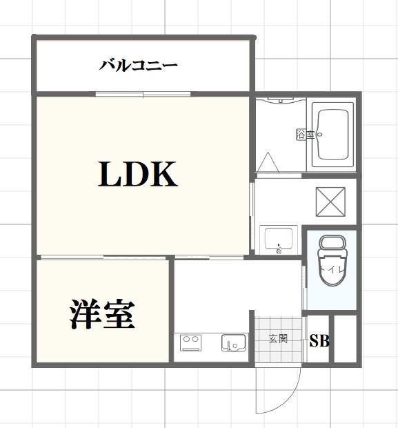 CLASS L2(1LDK/2階)の間取り写真