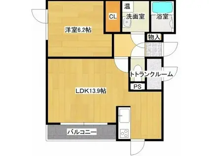 ELDORADOIV(1LDK/3階)の間取り写真