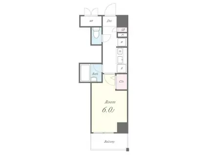 グランディールY.S(1K/7階)の間取り写真