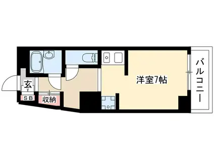 ドール新栄(1K/5階)の間取り写真