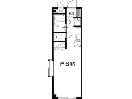 ベトレヘムハウス(ワンルーム/1階)の間取り写真