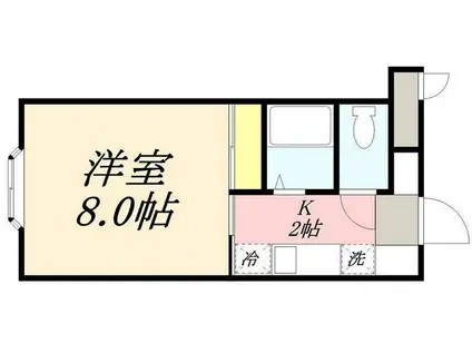 ヴィレ・コート富士(1K/4階)の間取り写真