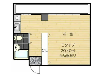 VERDE KITANO(1K/3階)の間取り写真