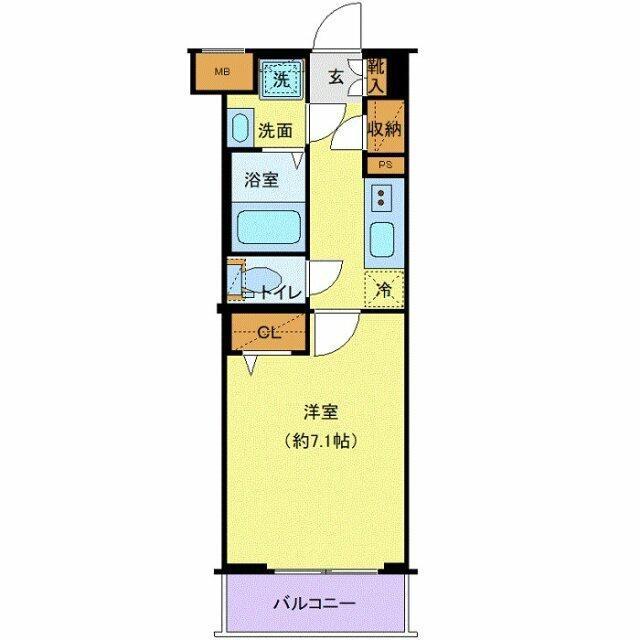 クレヴィスタ大塚(1K/3階)の間取り写真