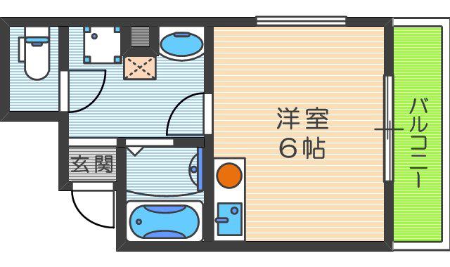スタシオン梅田イースト(1K/5階)の間取り写真