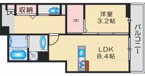 STONE PLACE(1LDK/3階)の間取り写真