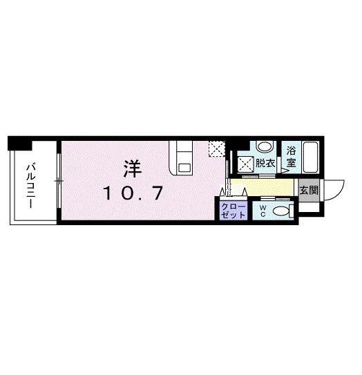 クレメント タカラ(ワンルーム/5階)の間取り写真