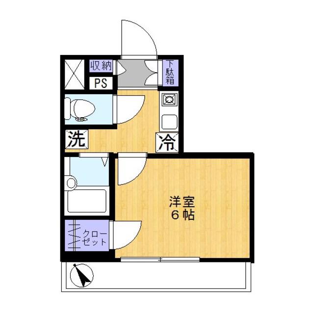 ファイン百合ヶ丘(1K/5階)の間取り写真