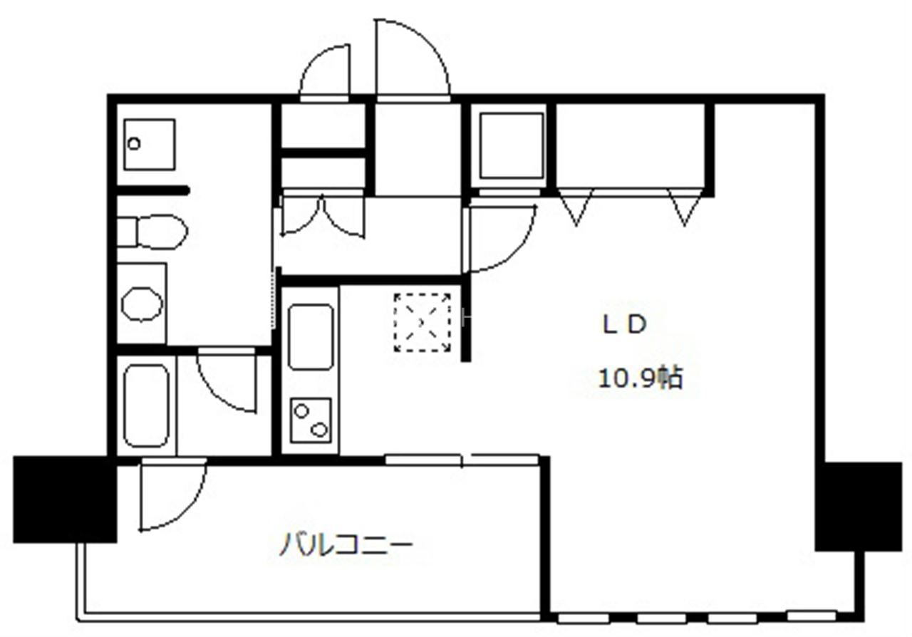 PANACHE(ワンルーム/7階)の間取り写真