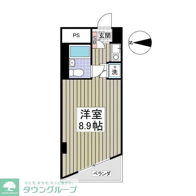 シーサイドコート金沢八景(ワンルーム/2階)の間取り写真