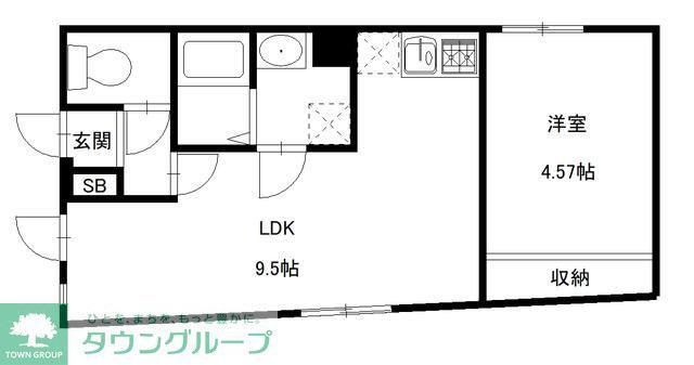 ADDRESS HONHANEDA(1LDK/4階)の間取り写真