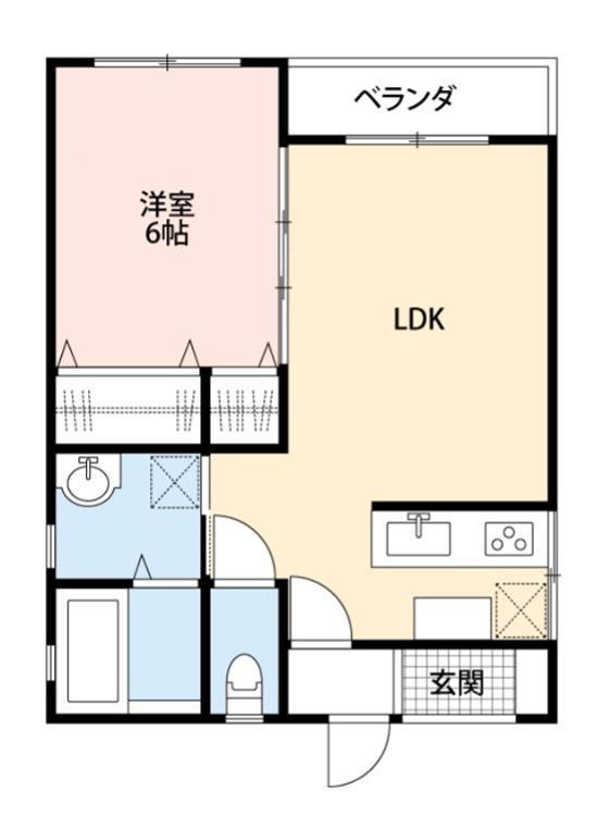 グランデM(1LDK/3階)の間取り写真