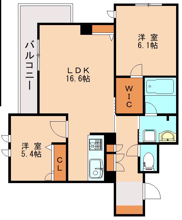 SHAMAISON AMBER026(2LDK/3階)の間取り写真