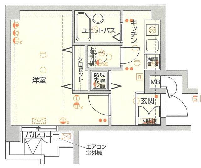 グランヴァン池袋西(1K/3階)の間取り写真