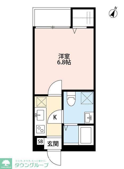 フィネスト(1K/1階)の間取り写真