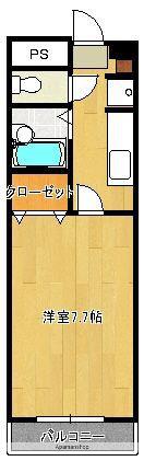 昭代タカモクビル(1K/3階)の間取り写真
