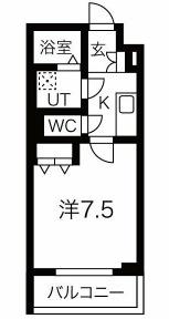 リヴィアス北大阪BREZZA(1K/5階)の間取り写真