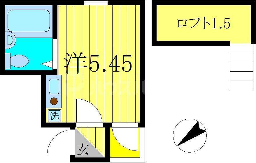 プラチナム(ワンルーム/3階)の間取り写真