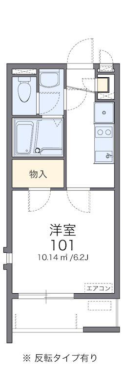 ソネット(1K/2階)の間取り写真