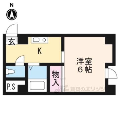 アベニュー77(1K/5階)の間取り写真