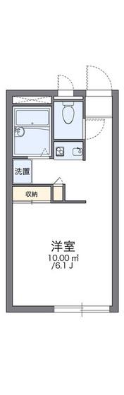 レオパレスグリーンパーク(1K/2階)の間取り写真
