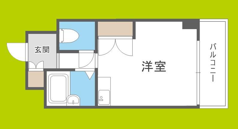 アローズパーク(ワンルーム/9階)の間取り写真