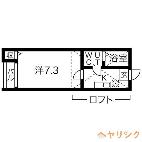 EARL GRAY(1K/1階)の間取り写真